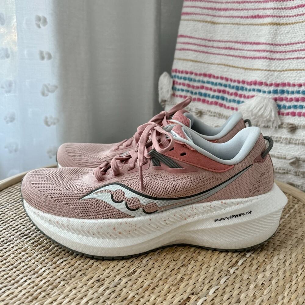Saucony Triumph 21 Lotus Bough Road-Running Sneakers Women’s Size 6.5 - Picture 4 of 9
